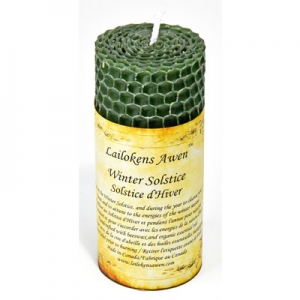 Beeswax Sabbat Altar Candle - Winter Solstice