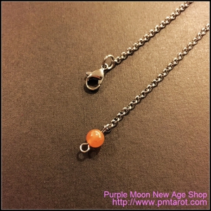 Red Rutilated Quartz pendulum chain