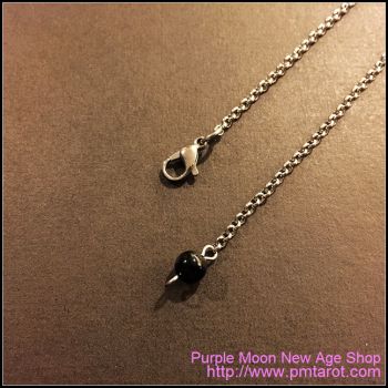 Black Agate pendulum chain