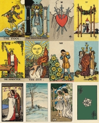 Smith-Waite Tarot Deck Borderless