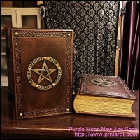 Books of Shadows Leather w/Pentagram