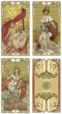 Golden Art Nouveau Tarot