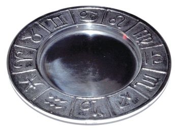 Zodiac Pillar Holder/ Smudge Plate