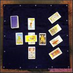 Purple Tarot Cloth w/star edging