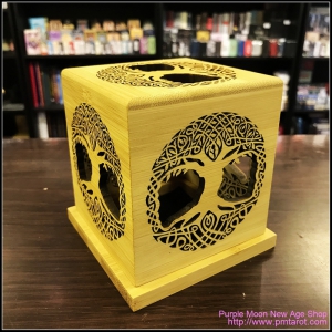 Bamboo Made Meditative Incense Box With Tree Of Life