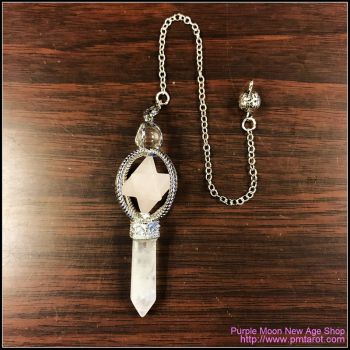 Spinning Merkaba Rose Quartz Pendulum