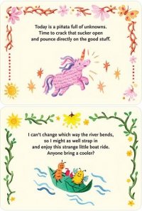 Knock Knock Affirmators! Mantras (Morning) Card Deck