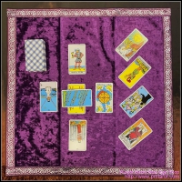 Purple Tarot Cloth