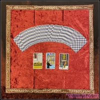 Red Petal Tarot Cloth