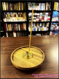 Walnut and Brass Incense Burner