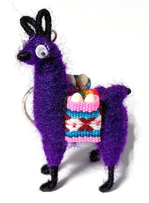 Vision Llama Key Ring