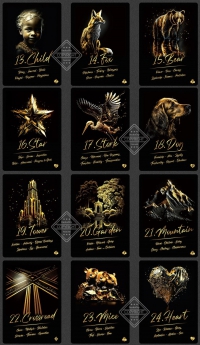 Golden Deep Lenormand