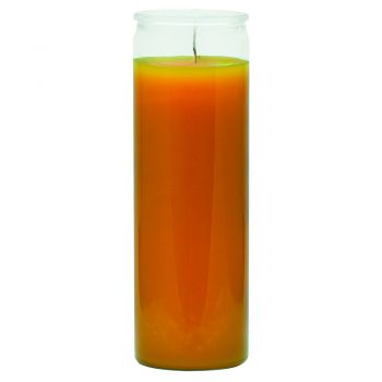 7 Day Glass Plain Color Candle