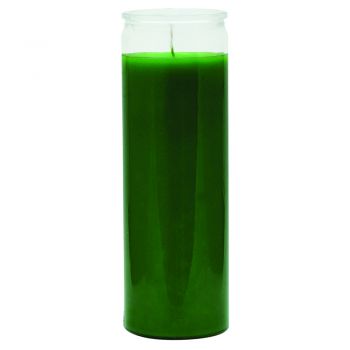 7 Day Glass Plain Color Candle