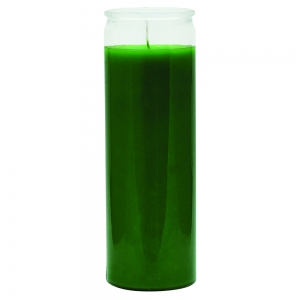 7 Day Glass Plain Color Candle