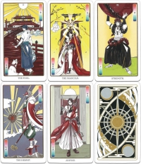 日本神話塔羅牌 迷你套裝 (タロットカード 占い 日本神話タロット 雀フルデッキセット ミニ【ヤマモトナオキが描く 日本神話の世界】) 