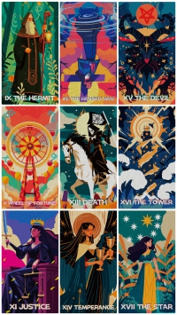 熱島風鈴塔羅牌 鍍邊版