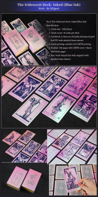 The Neo Rider Tarot Collection - The Iridescent Inked (Blue Ink) Deck